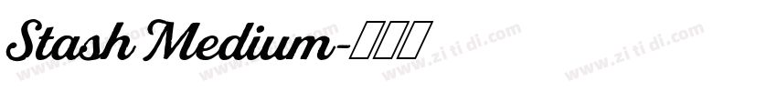 Stash Medium字体转换